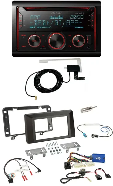 Pioneer 2DIN Lenkrad DAB USB CD Bluetooth Autoradio für Dacia Duster ab 2021