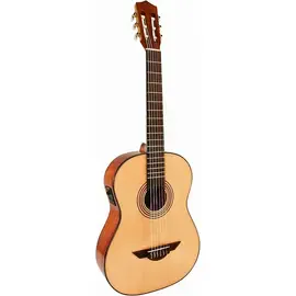 Классическая гитара с подключением H. Jimenez LG El Maestro Nylon-String Non-Cutaway A/E Guitar Satin Finish