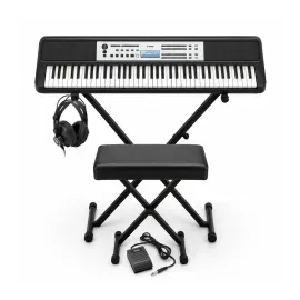 Yamaha YPT-W320 76-Key Portable Keyboard with Stand, Bench, Headphones and Pedal