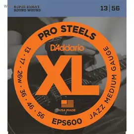 Струны для электрогитары D'Addario EPS600 XL PRO STEEL 13-56