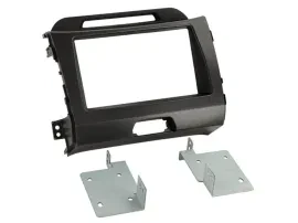 Radioblende Set Doppel DIN Autoradio für Kia Sportage 3 2010-2015 anthrazit