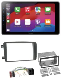 Pioneer MP3 USB DAB Bluetooth 2DIN Autoradio für Mercedes C-Klasse Vito CLK Vian