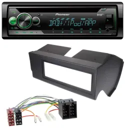 Pioneer USB MP3 DAB AUX CD Autoradio für Fiat Panda (bis 2002) - schwarz