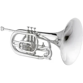 Jupiter JMP1000M Qualifier Series F Marching Mellophone Silver