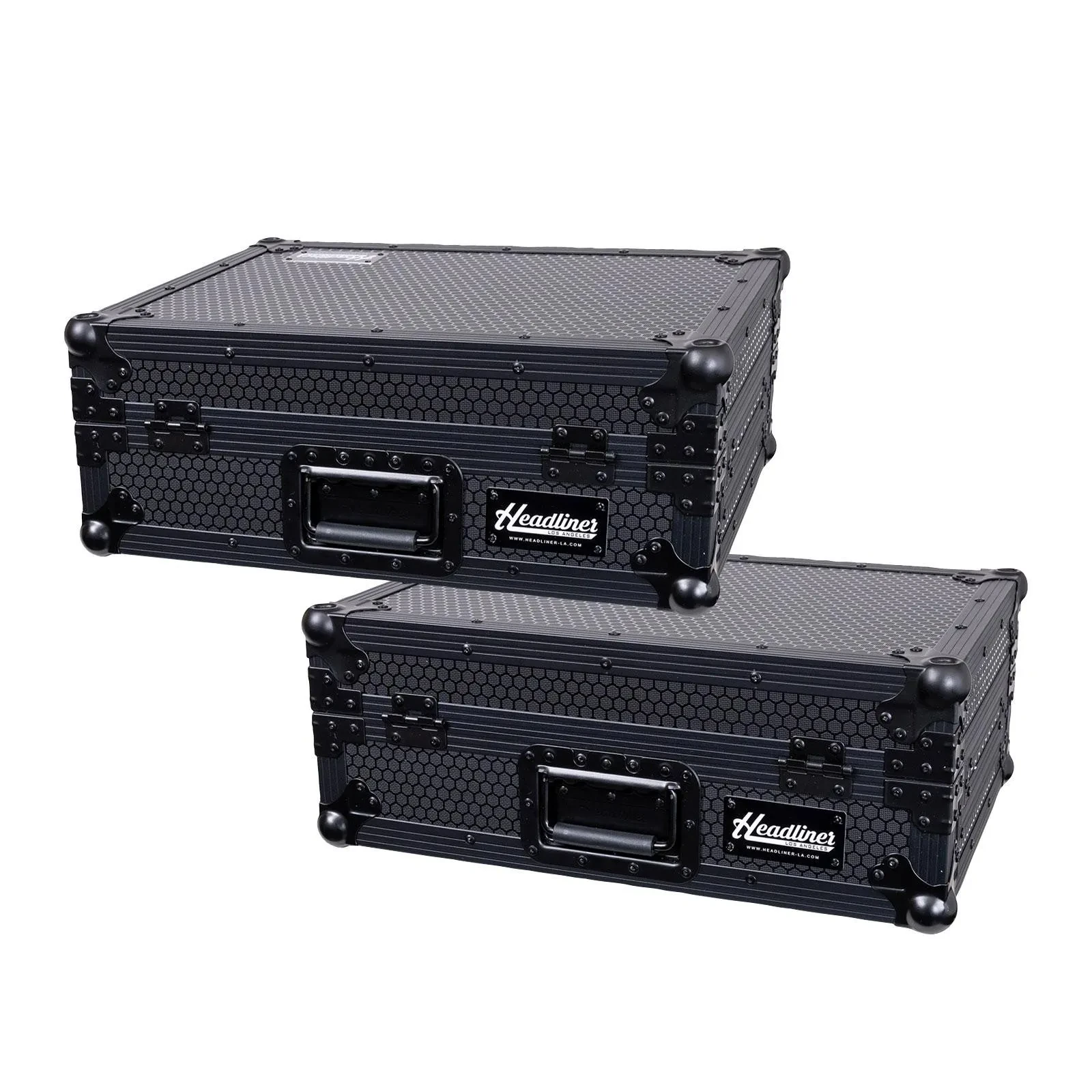 Headliner HL10206 Pitch Black CDJ/DJM Flight Case 2-Pack