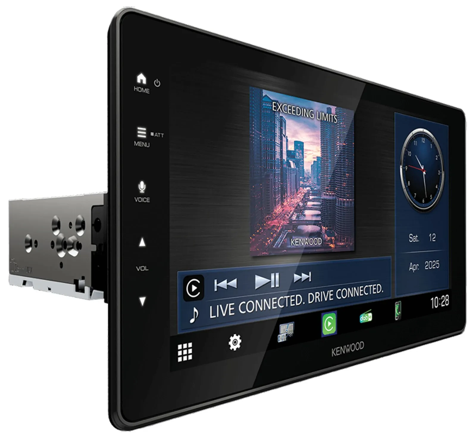 Kenwood MP3 Bluetooth USB DAB Autoradio für Renault Megane Scenic ab 07 schwarz