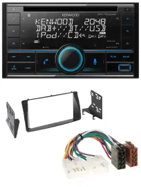 Автомагнитола для Toyota Corolla E12U/E12J Kenwood 2DIN, CD, DAB, USB, MP3, Bluetooth