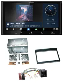 Kenwood Bluetooth 2DIN USB DAB MP3 Autoradio für Porsche 911, 996 (97-06)