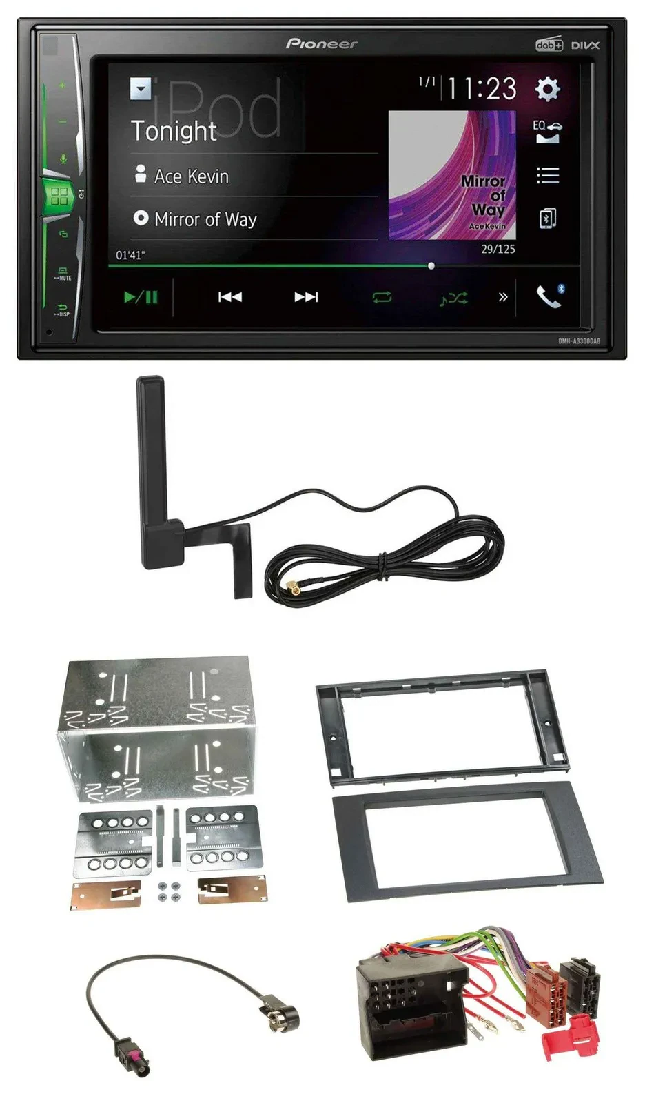Pioneer MP3 DAB AUX 2DIN Bluetooth Autoradio für Ford Fusion Transit Kuga 05-12