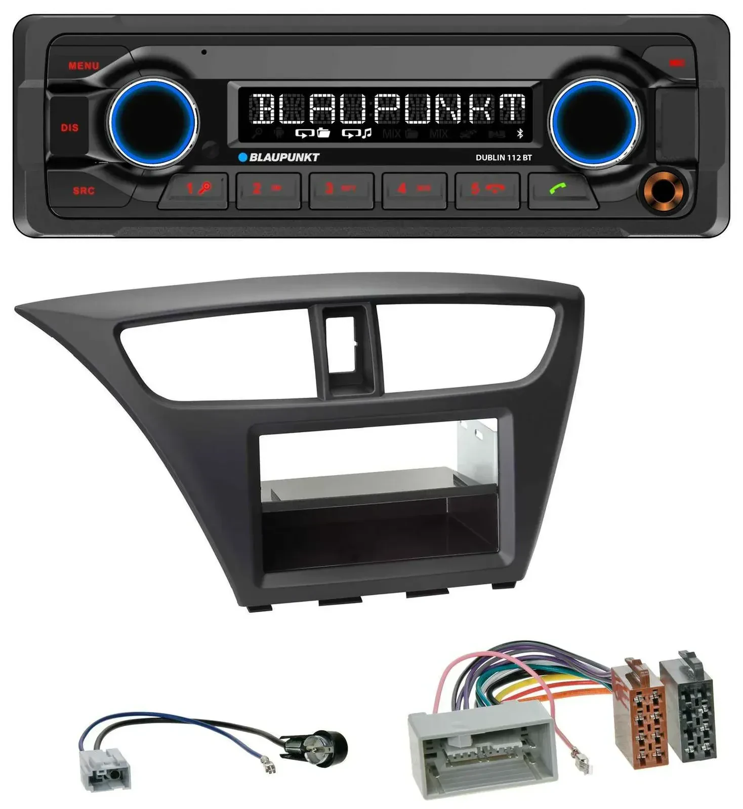 Blaupunkt MP3 Bluetooth USB AUX Autoradio für Honda Civic (ab 2012)