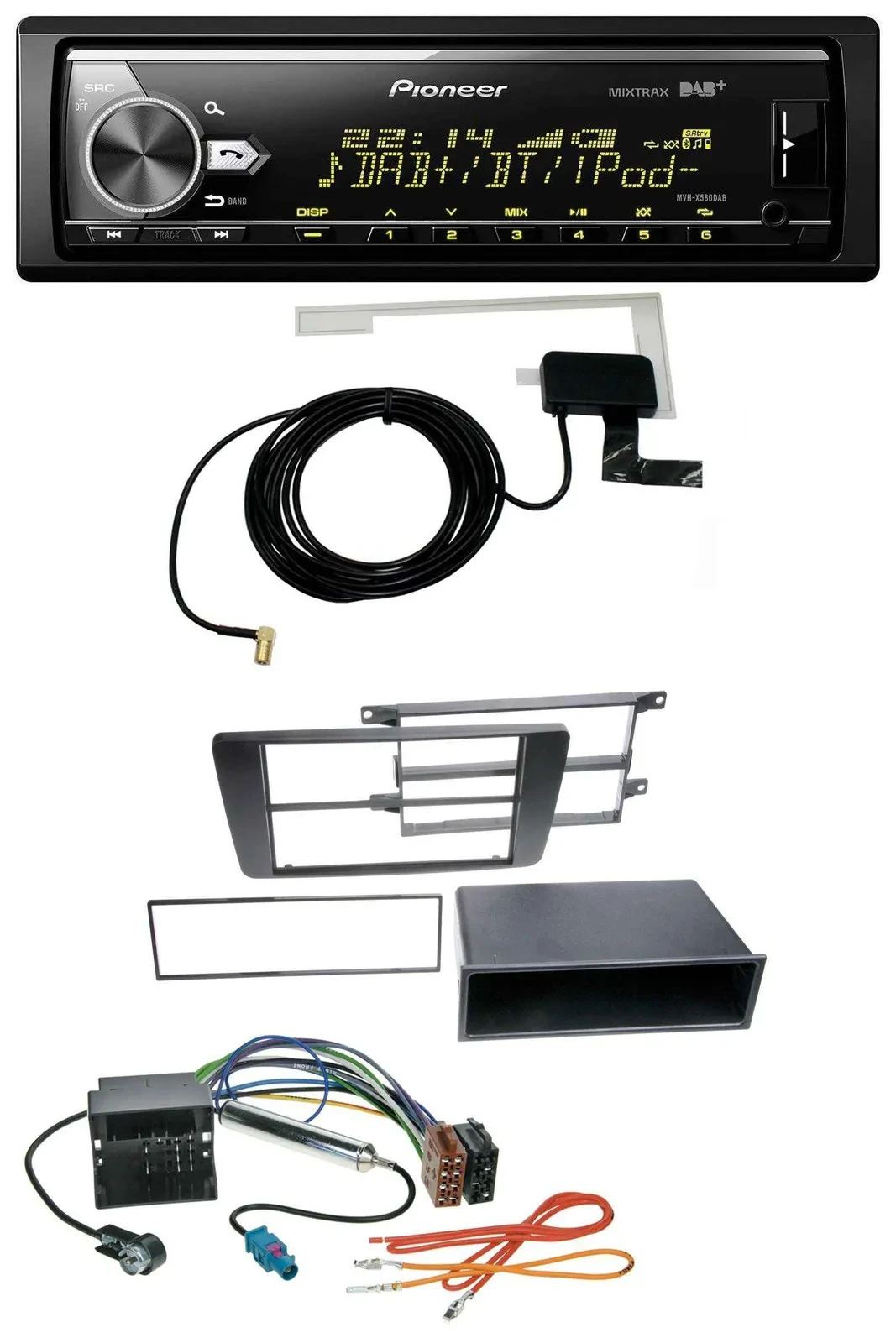 Автомагнитола Pioneer Bluetooth DAB USB MP3 для Skoda Octavia II 2004–2013, Yeti