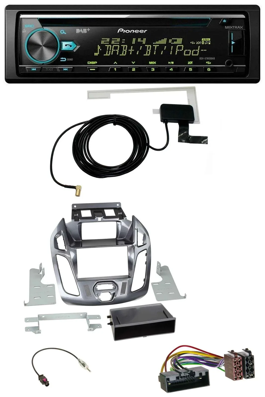 Автомагнитола для Ford Transit Connect 2012–2018 Pioneer CD USB AUX DAB с дисплеем