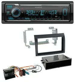 Kenwood Bluetooth MP3 DAB USB Autoradio für Citroen Jumper Quadlock 06-11 schwar