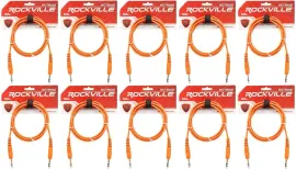 Коммутационный кабель Rockville RCTR106O Orange 1.8 м (10 штук)