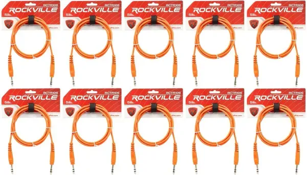 Коммутационный кабель Rockville RCTR106O Orange 1.8 м (10 штук)