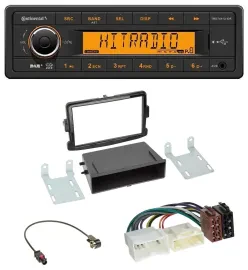Continental 1DIN DAB MP3 AUX USB Autoradio für Dacia Lodgy Sandero Opel Vivaro