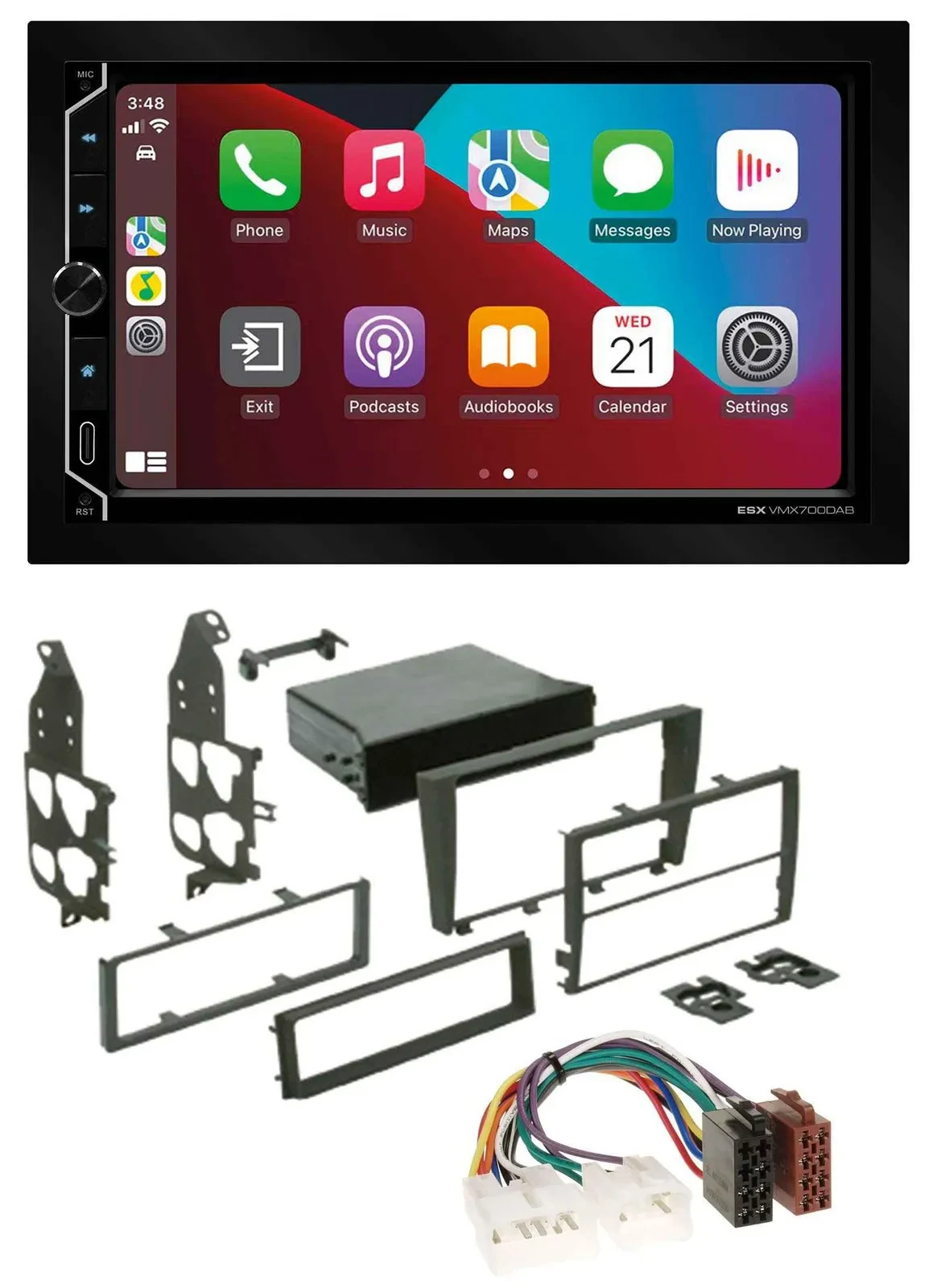 ESX 2DIN DAB USB MP3 Bluetooth Autoradio für Lexus IS 300 (2001-2005)