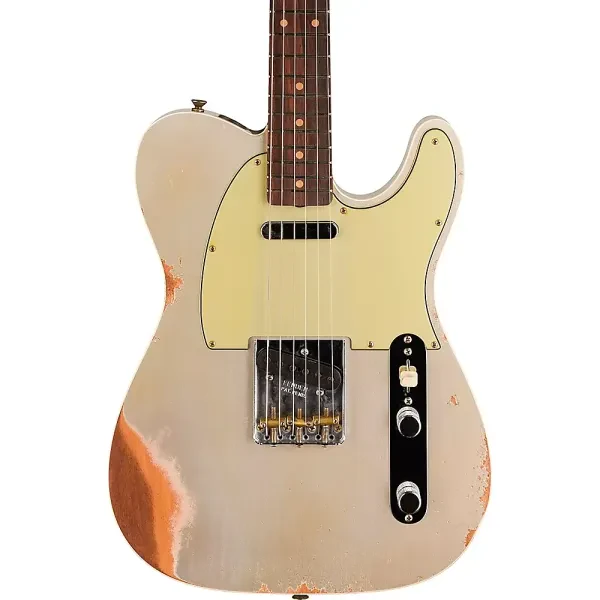 Fender Custom Shop 1960 Telecaster Custom Heavy Relic Guitar Aged Inca Silver