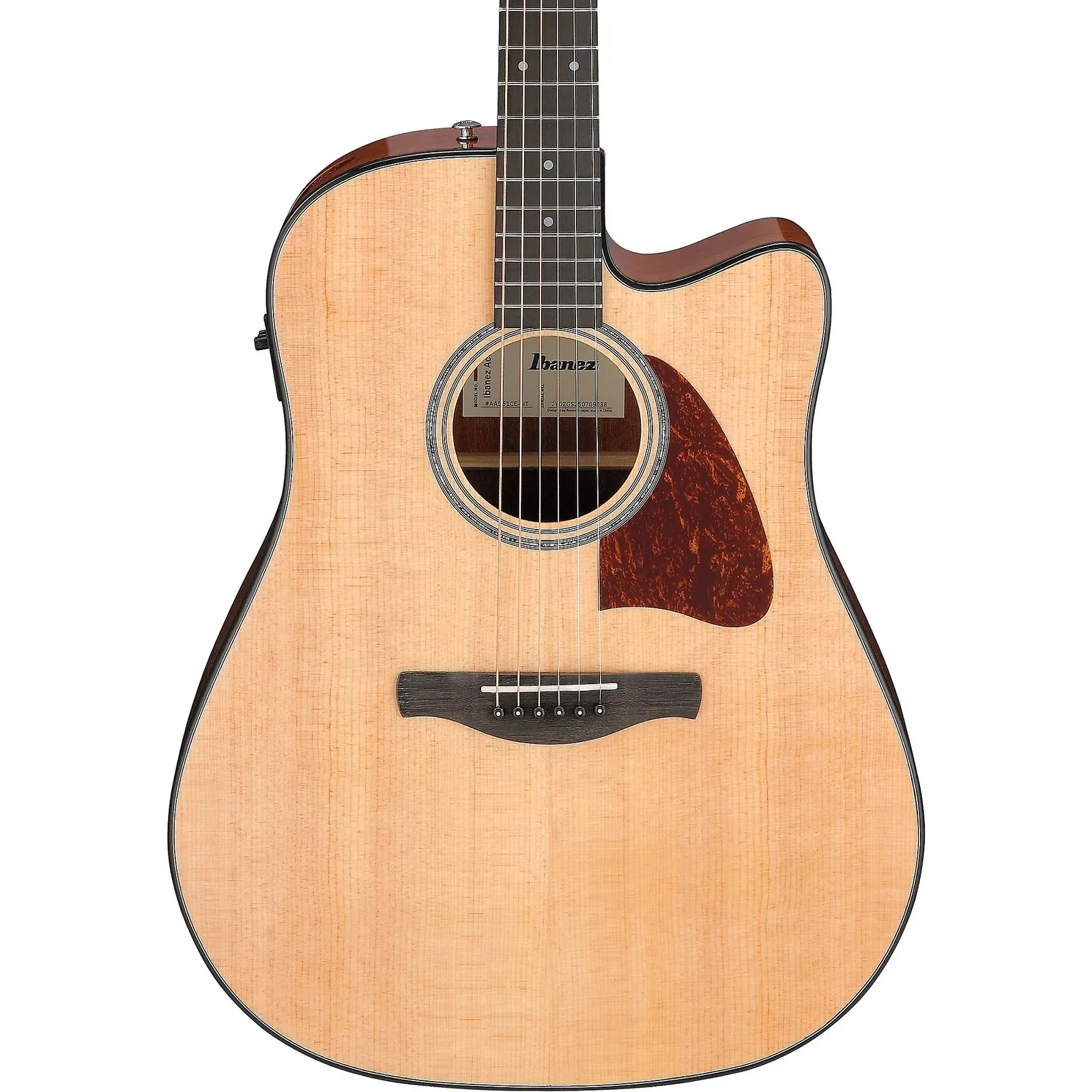 Ibanez AAD51CE Dreadnought Acoustic-Electric Guitar, Solid Spruce Top, Natural