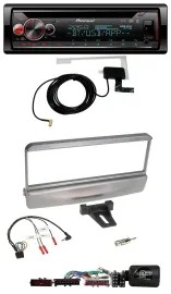 Автомагнитола Pioneer DAB, CD, USB, Bluetooth, совместима с кнопками на руле, для Ford Escort/Focus, серебристая
