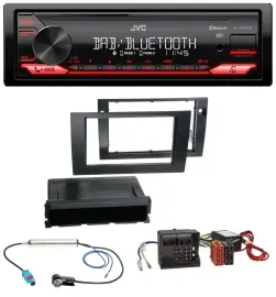 JVC Bluetooth USB DAB MP3 Autoradio für Audi A4 B7 04-08 Symphony Aktivsystem MO