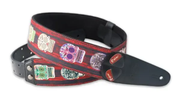 Ремень для гитары RightOn Straps Steady Mojo Skulls Unique