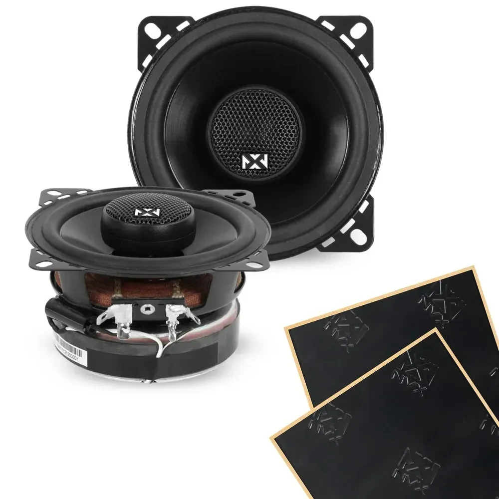 Автомобильные колонки NVX VSP4 V-Series 4" 2-полосные коаксиальные 150W RMS (набор) с комплектом шумоизоляции