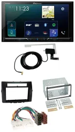 Pioneer 2DIN DAB USB MP3 Bluetooth Autoradio für Toyota Corolla 04-09 Verso schw