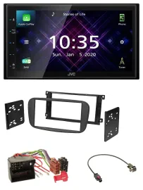 JVC DAB 2DIN MP3 Bluetooth USB Autoradio für Ford Focus C-Max Galaxy ab 2007 sch