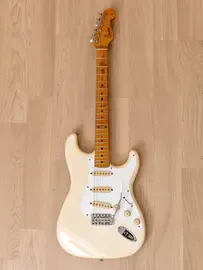 Электрогитара Fender '57 Stratocaster JV ST57-65 SSS Fullerton Olympic White w/gigbag Japan 1980s