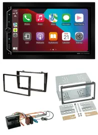 ESX 2DIN DAB USB MP3 Bluetooth Autoradio für Peugeot 308 2007-09 schwarz