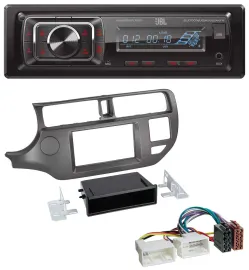 Автомагнитола для Kia Rio UB (2011–2014) JBL SD/AUX/MP3/USB/Bluetooth, антрацит