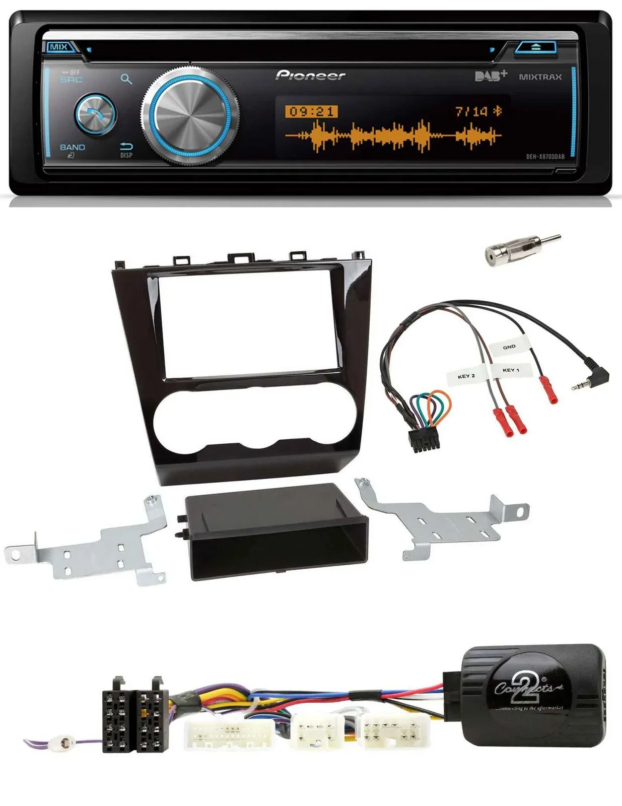 Автомагнитола для Subaru Forester (с 2015) Pioneer DAB, USB, CD, Bluetooth