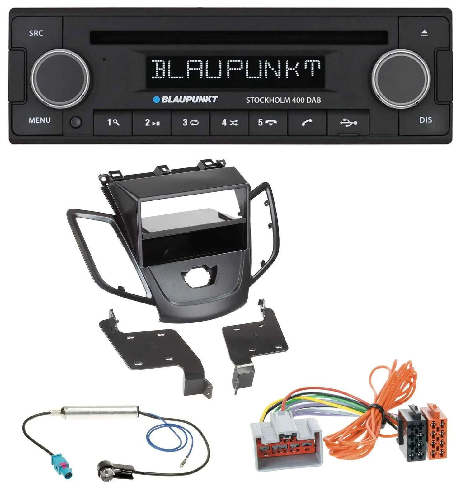 Blaupunkt MP3 Bluetooth DAB CD USB Autoradio für Ford Fiesta JA8 08-10 ohne Disp