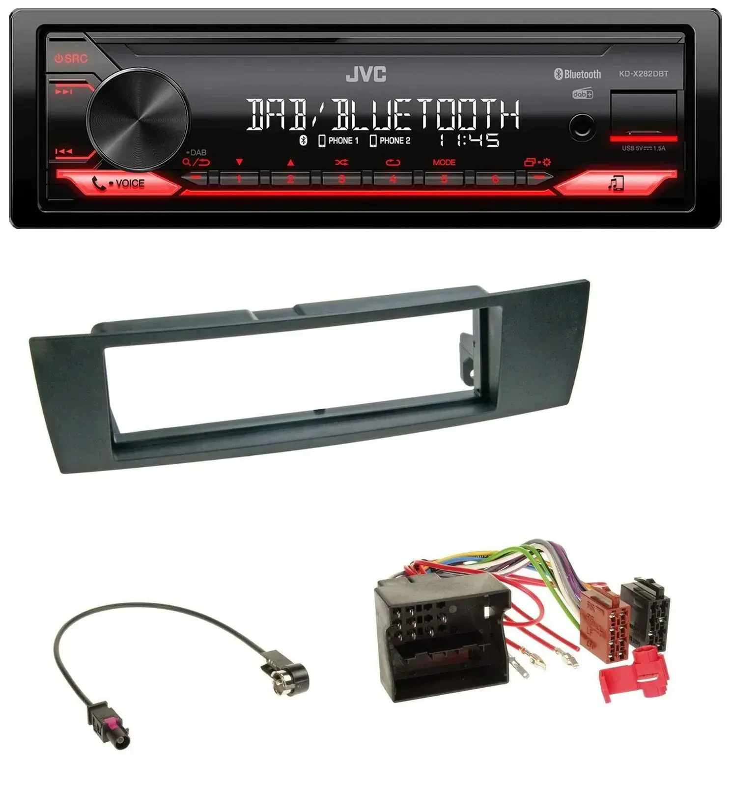 Автомагнитола для BMW JVC Bluetooth USB DAB MP3