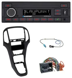 Blaupunkt USB AUX Bluetooth MP3 Autoradio für Opel Astra J ab 2009 Perl schwarz