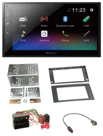 Pioneer USB Bluetooth DAB 2DIN MP3 Autoradio für Ford Focus C-Max S-Max Galaxy 0