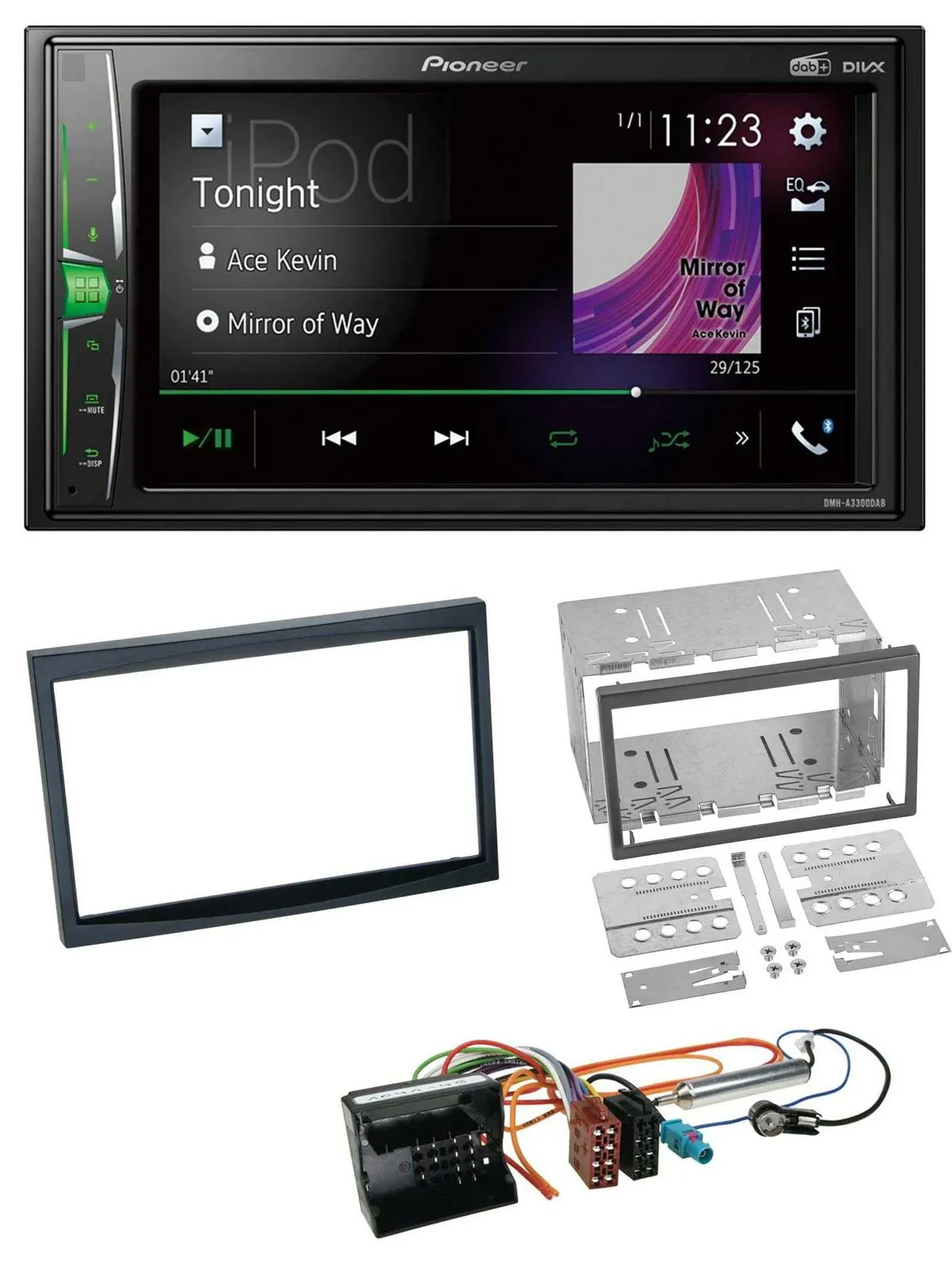 Pioneer 2DIN MP3 DAB USB Bluetooth Autoradio für Peugeot 207 307 Expert Partner