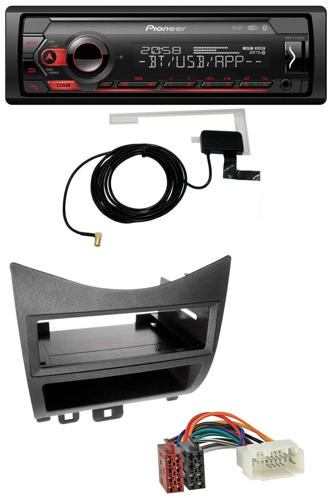 Pioneer DAB USB MP3 Bluetooth Autoradio für Honda Accord (2003-2007)