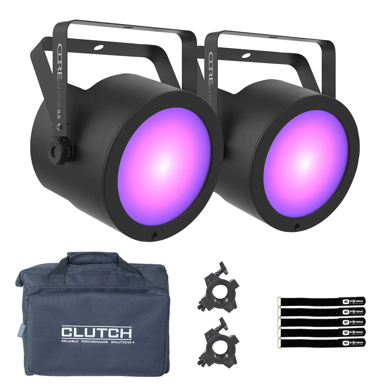 Ультрафиолетовый светильник Chauvet DJ CORE PAR UV 120 ILS c аксессуарами (пара)