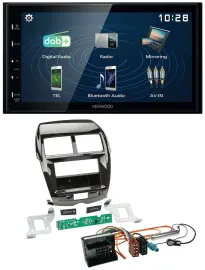 Kenwood 2DIN Bluetooth MP3 USB DAB Autoradio für Citroen C4 Mitsubishi ASX Peuge