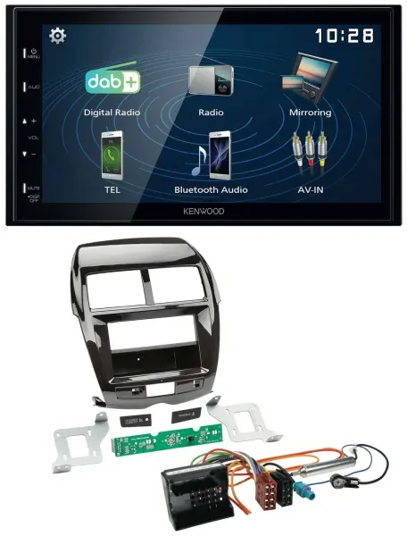 Kenwood 2DIN Bluetooth MP3 USB DAB Autoradio für Citroen C4 Mitsubishi ASX Peuge