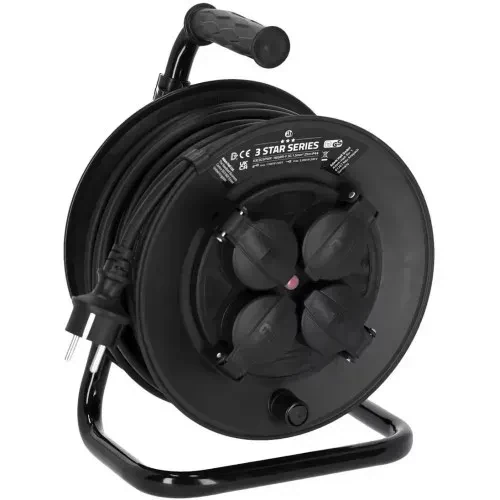 Удлинитель сетевой на катушке Adam Hall 3 STAR CD 25 PWR 25 м, 4 x Schuko, 3 x 1.5 мм², IP44