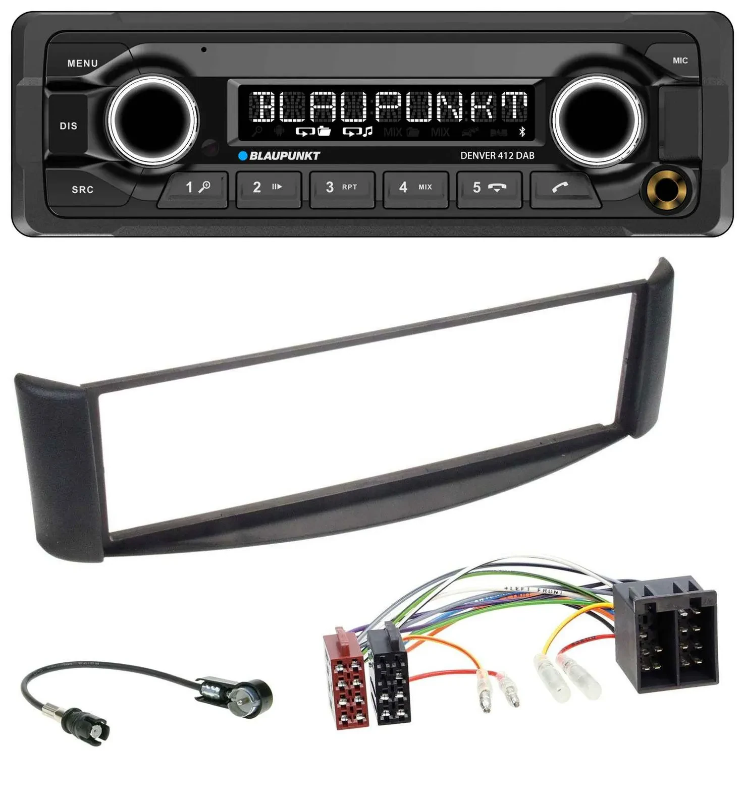 Blaupunkt Bluetooth DAB MP3 USB Autoradio für Smart ForTwo (1998-2007)