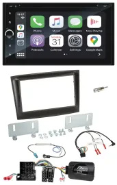 Blaupunkt DAB Lenkrad TMC Bluetooth USB 2DIN Navigation für Fiat Doblo Mini-ISO