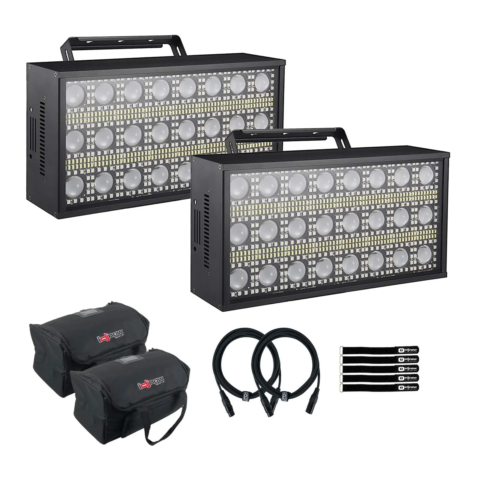 BEAM-FLASH 150W RGBW LED DMX Motion Strobe Light Panel DJ Stage Fixture Pair