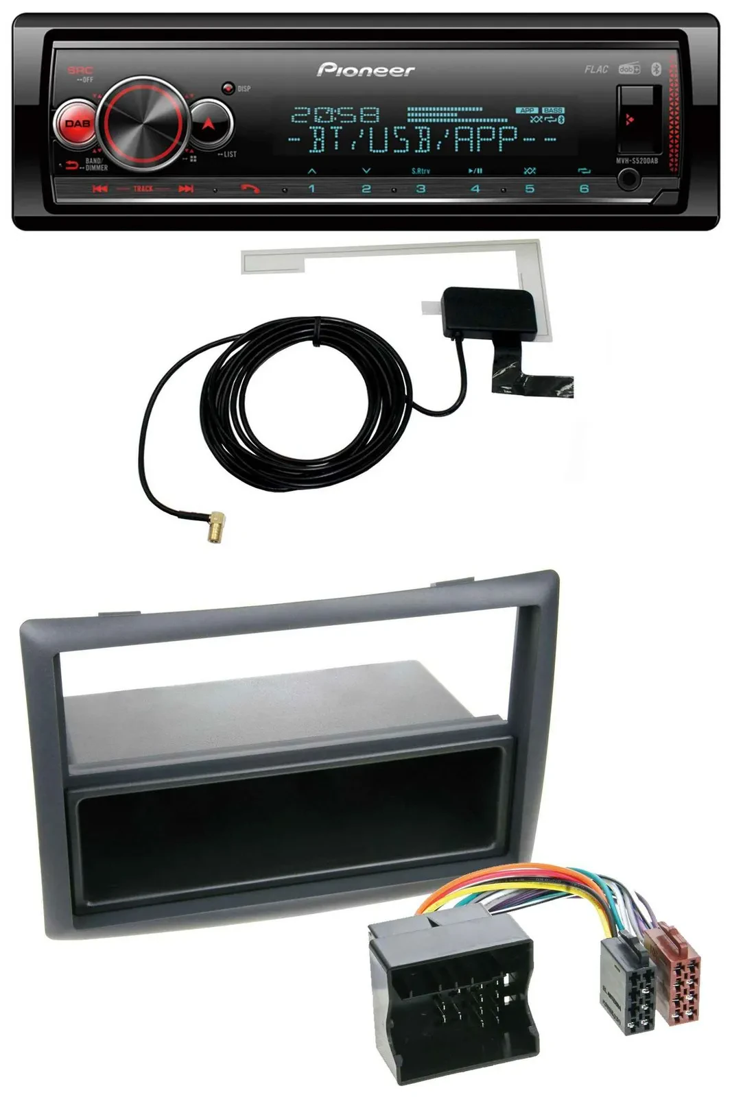 Автомагнитола для Renault Megane (2009–2010) Pioneer Bluetooth, DAB, USB, MP3