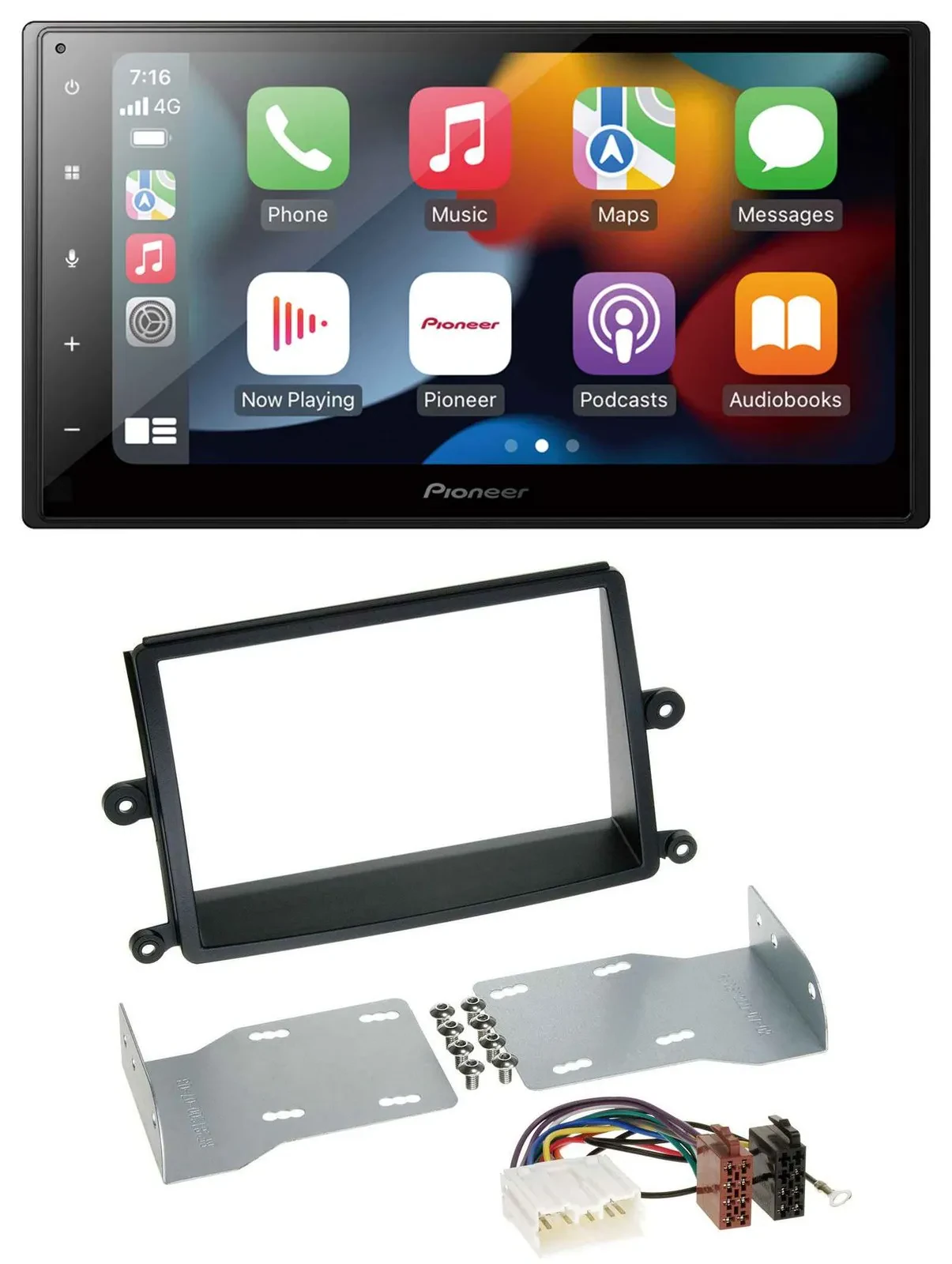 Pioneer DAB Bluetooth 2DIN USB MP3 Autoradio für Mitsubishi L200 (06-15)