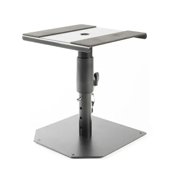 Audio DB 011 Monitor Tischstativ Höhenverstellbar 18-30cm Rutschfest Stahl Für