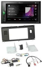 Автомагнитола Pioneer 2DIN DAB USB Bluetooth для Land Rover Evoque (2011–2013), поддержка управления с руля